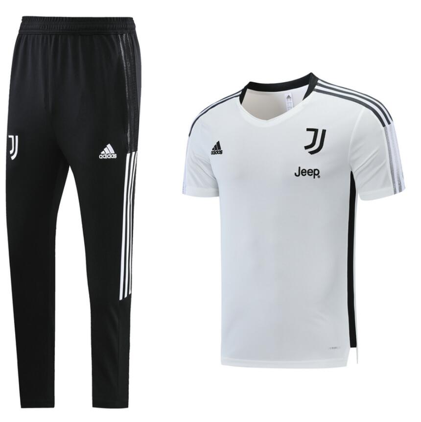 2021/22 Juventus White Training Kits Shirt with Pants